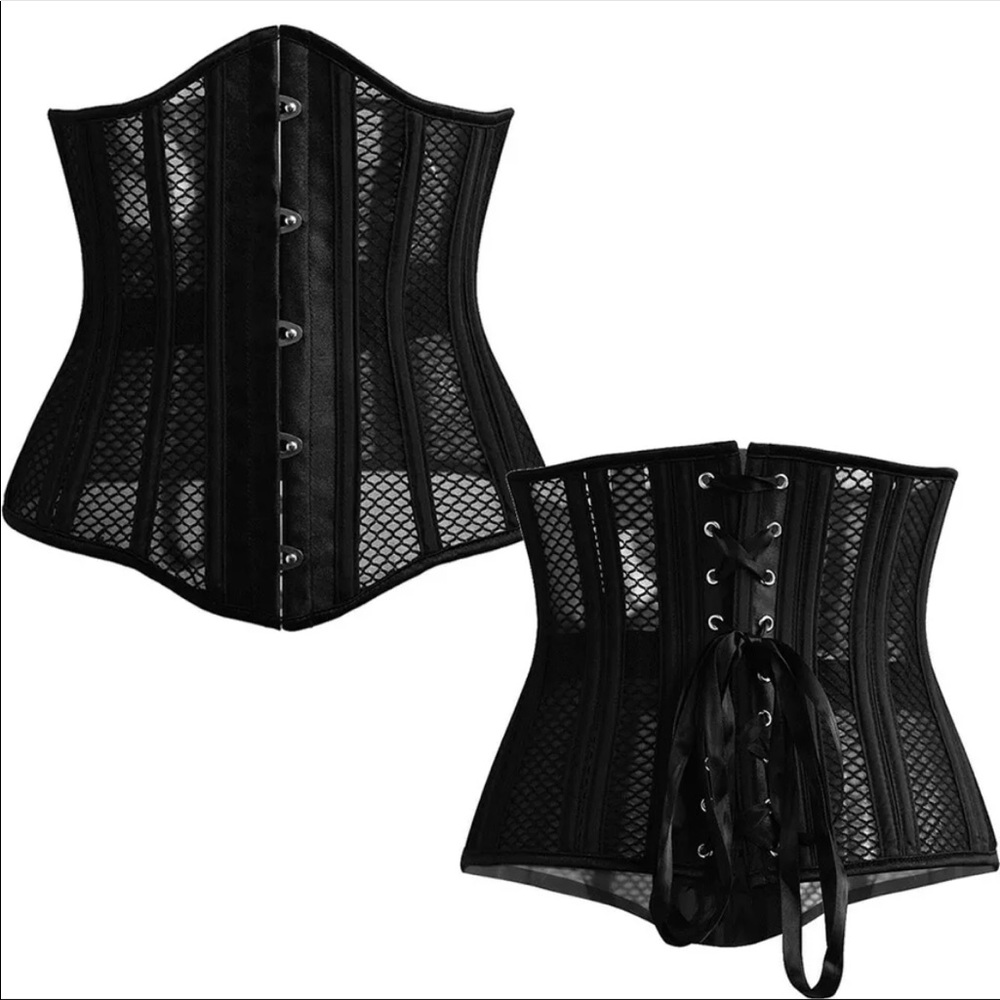 Black Mesh Corset